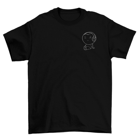 Stimmen im Kopf - Basic T-Shirt - Hörerherzchen schwarz